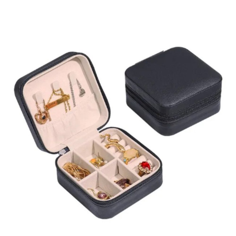 Black Travel Jewelry Case